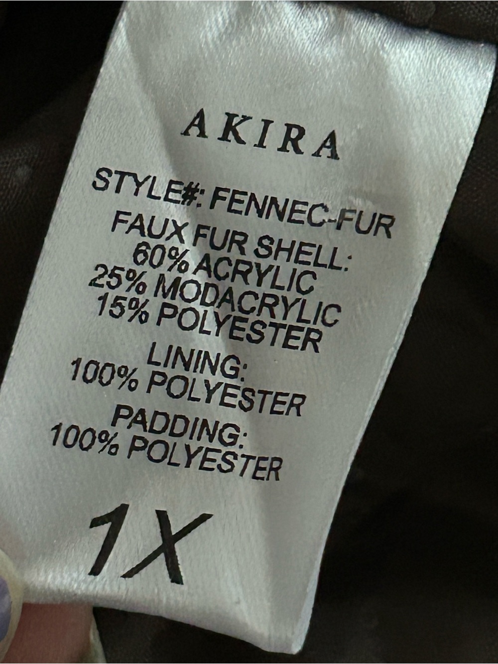 Akira Faux Fur Cropped Jacket in Multi-Tone Brown - Picture 12 of 12